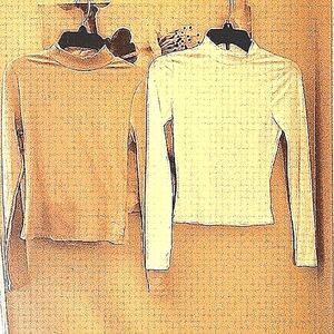 2 Mock turtlenecks lightweight